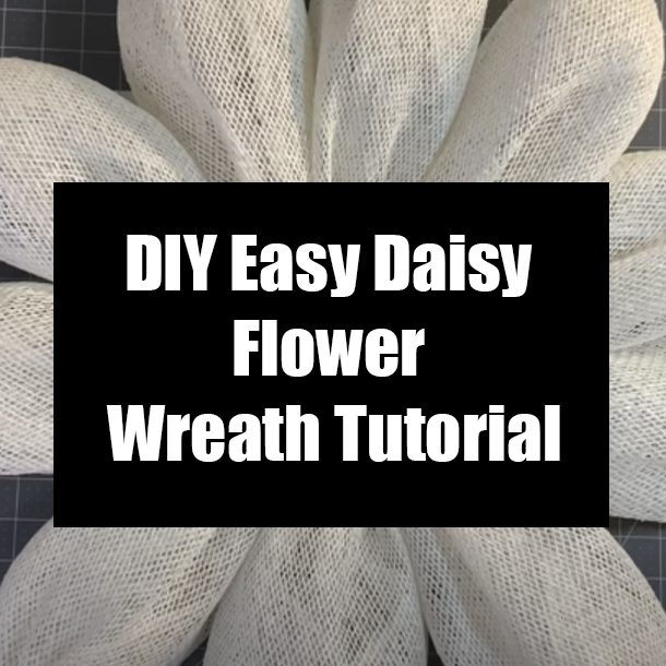 DIY Easy Daisy Flower Wreath Tutorial
