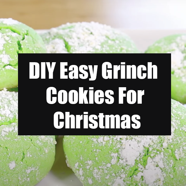 DIY Easy Grinch Cookies For Christmas