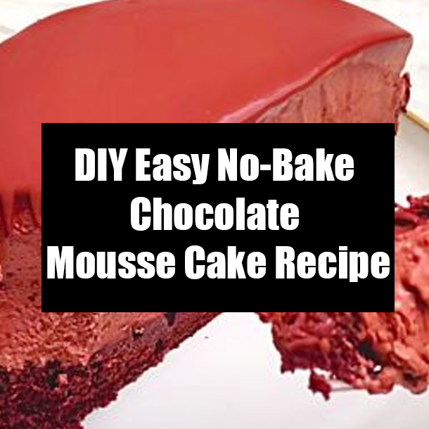 DIY Easy No-Bake Chocolate Mousse Cake Recipe