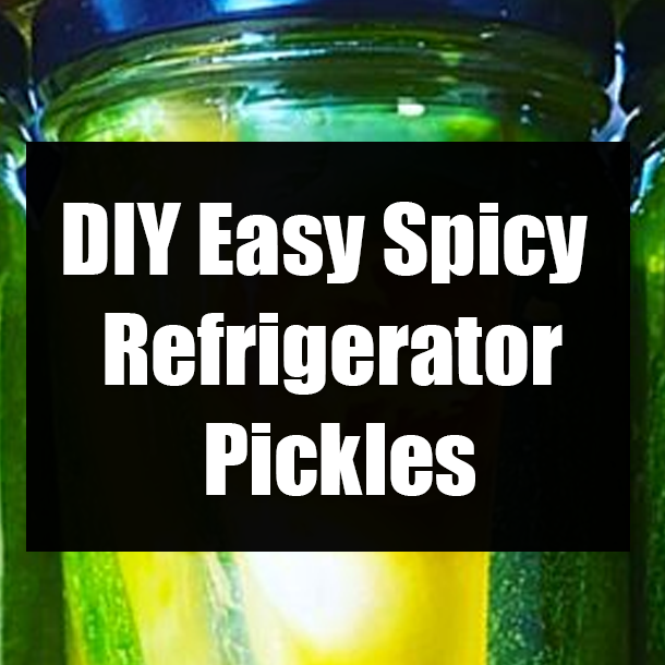 DIY Easy Spicy Refrigerator Pickles