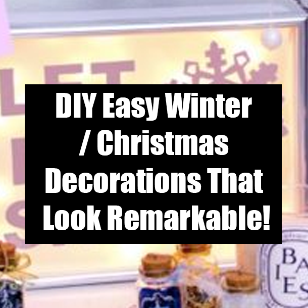 DIY Easy Winter / Christmas Decorations That Look Remarkable!