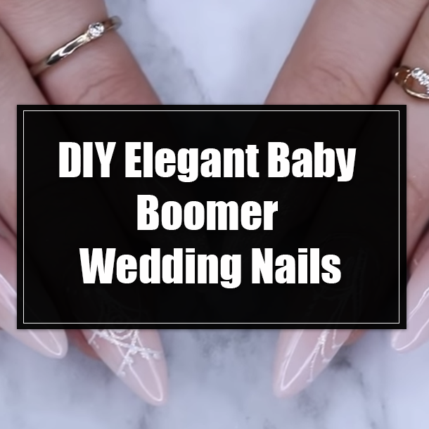 DIY Elegant Baby Boomer Wedding Nails