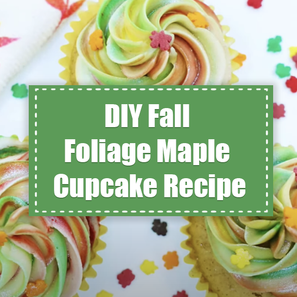 DIY Fall Foliage Maple Cupcake Recipe