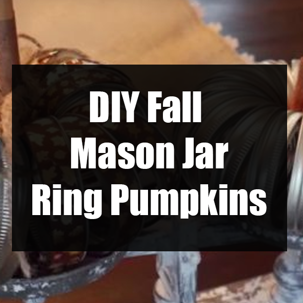 DIY Fall Mason Jar Ring Pumpkins