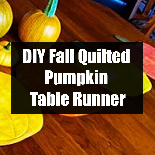 DIY Fall Quilted Pumpkin Table Runner