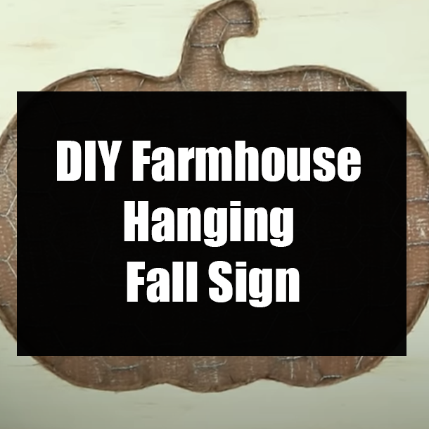 DIY Farmhouse Hanging Fall Sign