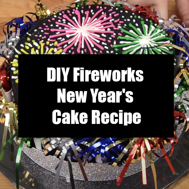 DIY Fireworks New Year's Cake Recipe