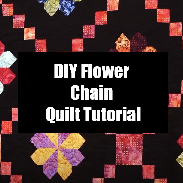 DIY Flower Chain Quilt Tutorial