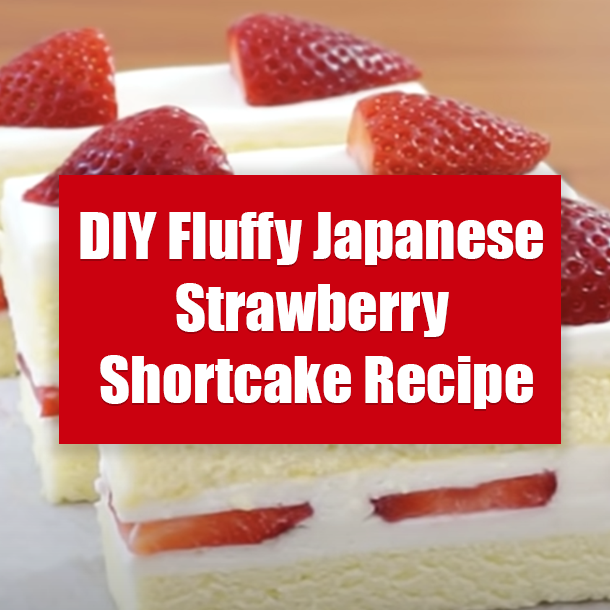 DIY Fluffy Japanese Strawberry Shortcake Recipe