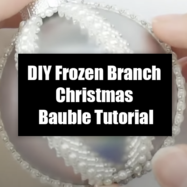 DIY Frozen Branch Christmas Bauble Tutorial