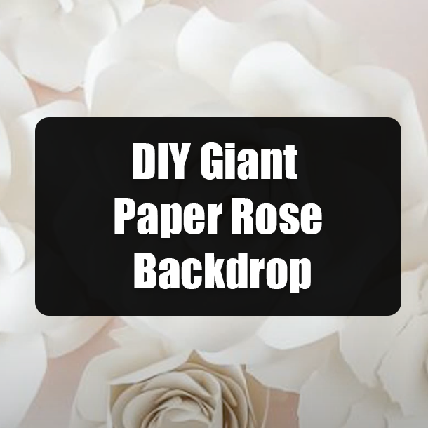 DIY Giant Paper Rose Backdrop