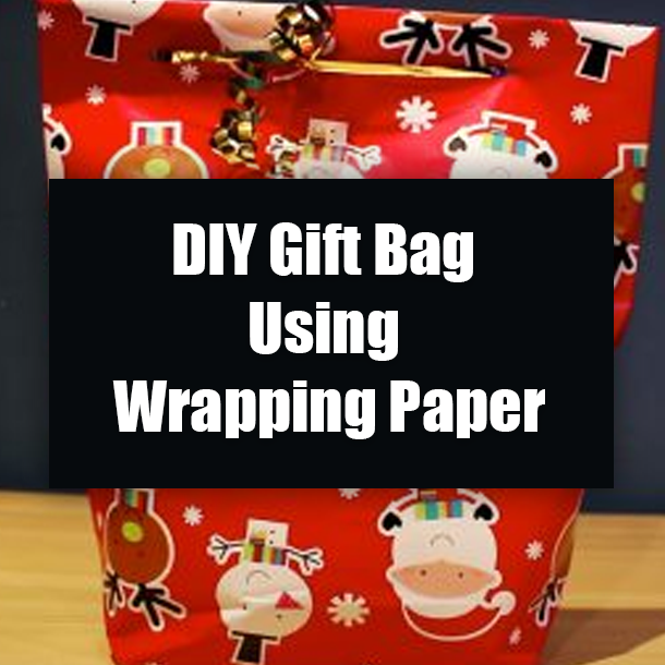 DIY Gift Bag Using Wrapping Paper