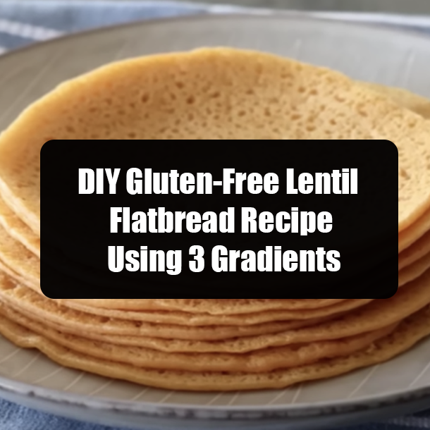 DIY Gluten-Free Lentil Flatbread Recipe Using 3 Gradients