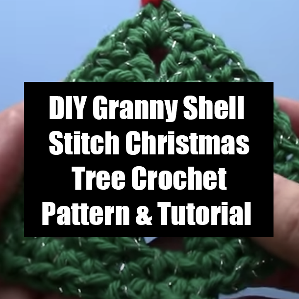 DIY Granny Shell Stitch Christmas Tree Crochet Pattern & Tutorial