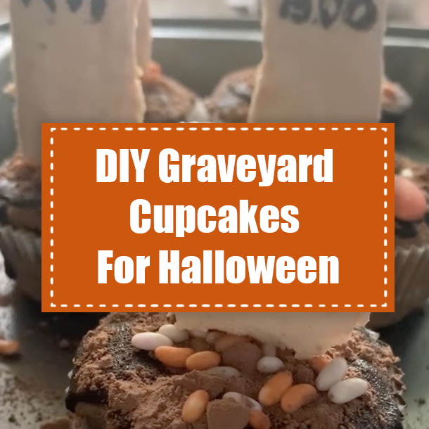 DIY Graveyard Cupcakes For Halloween