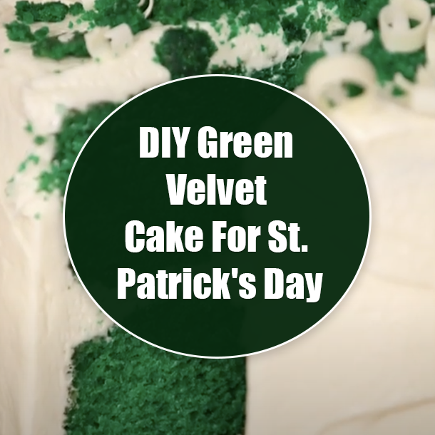 DIY Green Velvet Cake For St. Patrick's Day