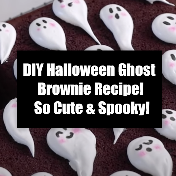 DIY Halloween Ghost Brownie Recipe! So Cute & Spooky!