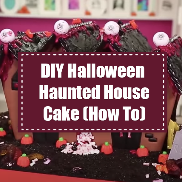 DIY Halloween Haunted House Cake (How To)
