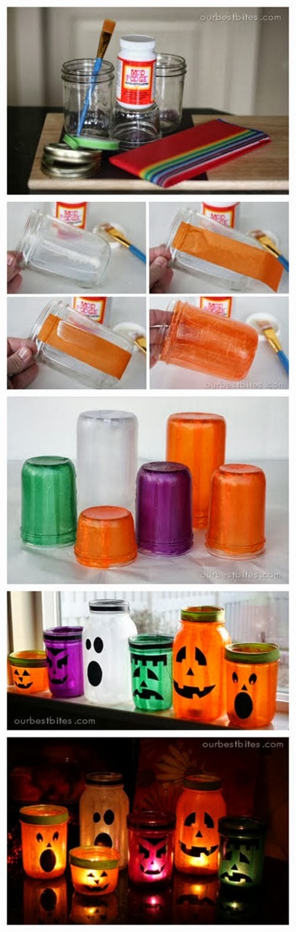 DIY Halloween Mason Jars