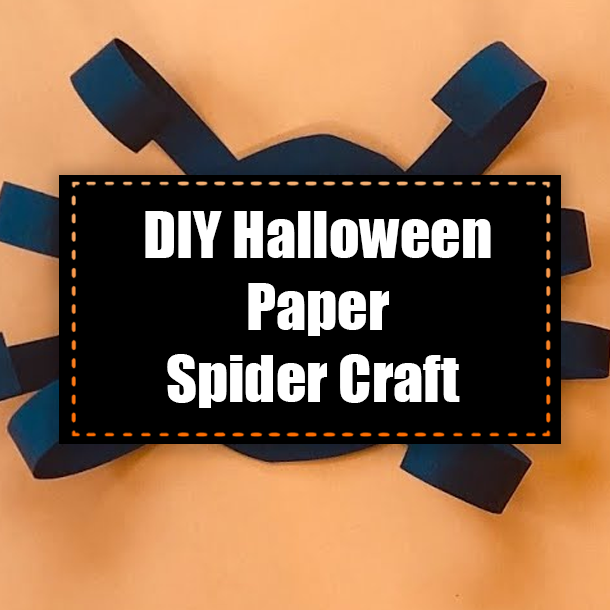 DIY Halloween Paper Spider Craft