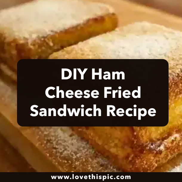 DIY Ham Cheese Fried Sandwich Recipe