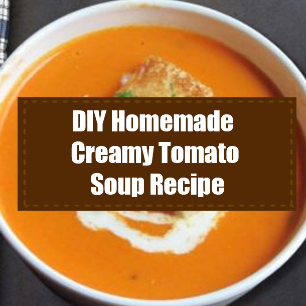 DIY Homemade Creamy Tomato Soup Recipe