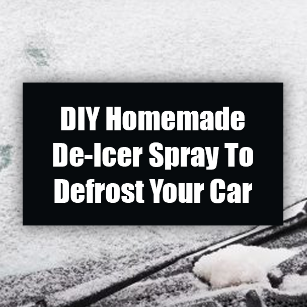 DIY Homemade De-Icer Spray To Defrost Your Car