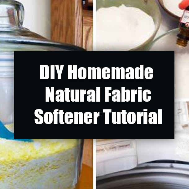 DIY Homemade Natural Fabric Softener Tutorial