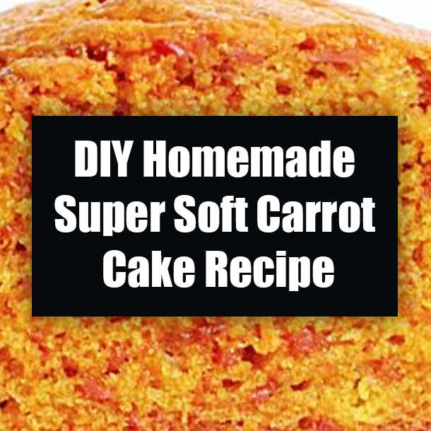 DIY Homemade Super Soft Carrot Cake Recipe