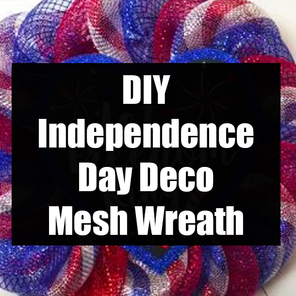 DIY Independence Day Deco Mesh Wreath