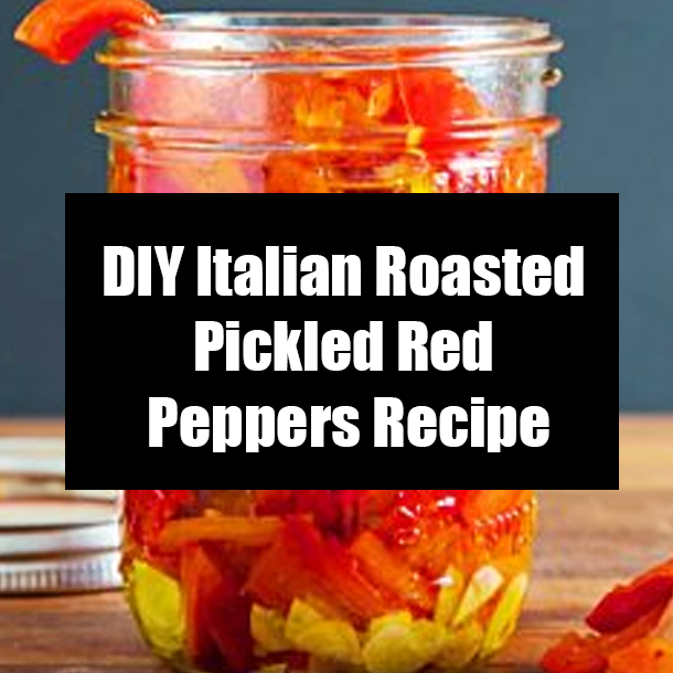 DIY Italian Roasted Pickled Red Peppers Recipe