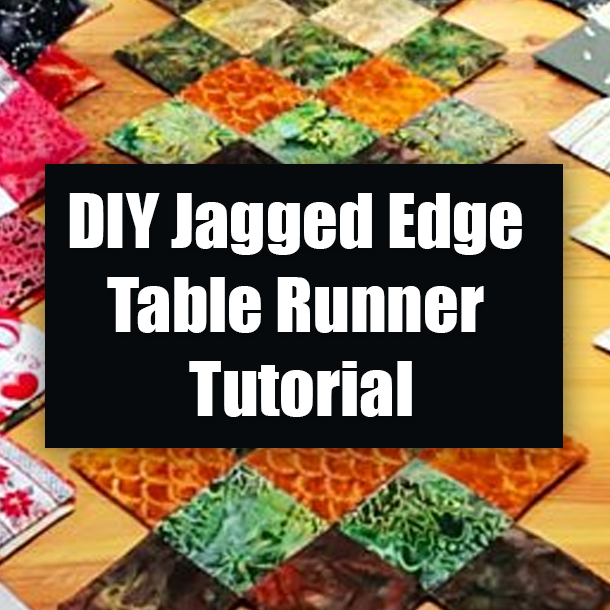 DIY Jagged Edge Table Runner Tutorial