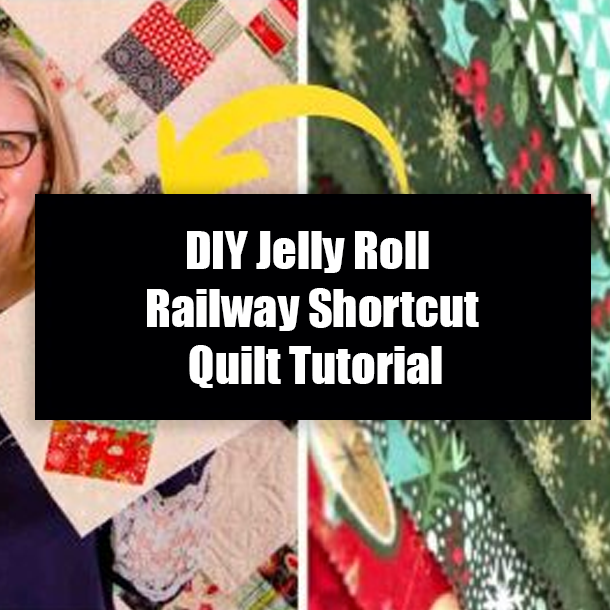 DIY Jelly Roll Railway Shortcut Quilt Tutorial
