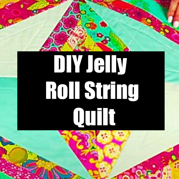 DIY Jelly Roll String Quilt