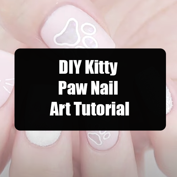 DIY Kitty Paw Nail Art Tutorial