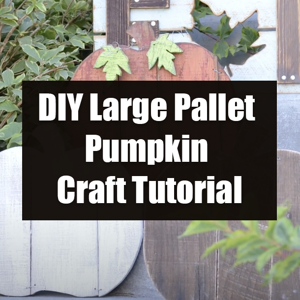 DIY Large Pallet Pumpkin Craft Tutorial
