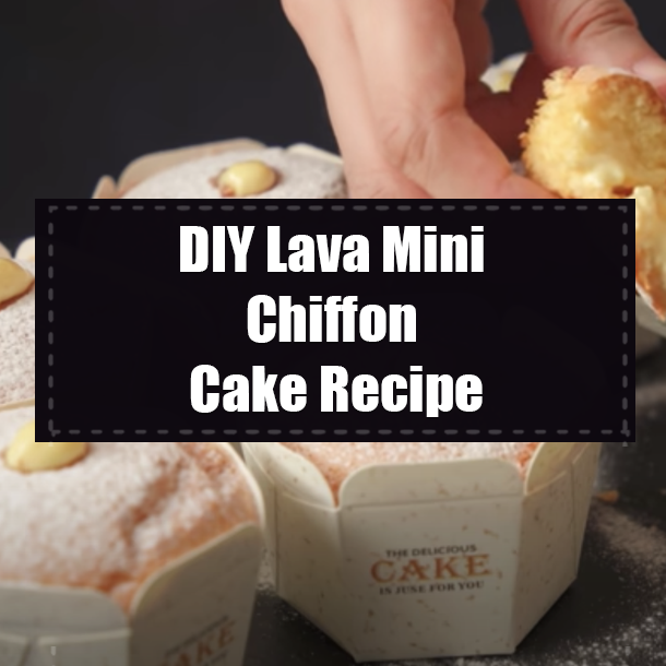 DIY Lava Mini Chiffon Cake Recipe