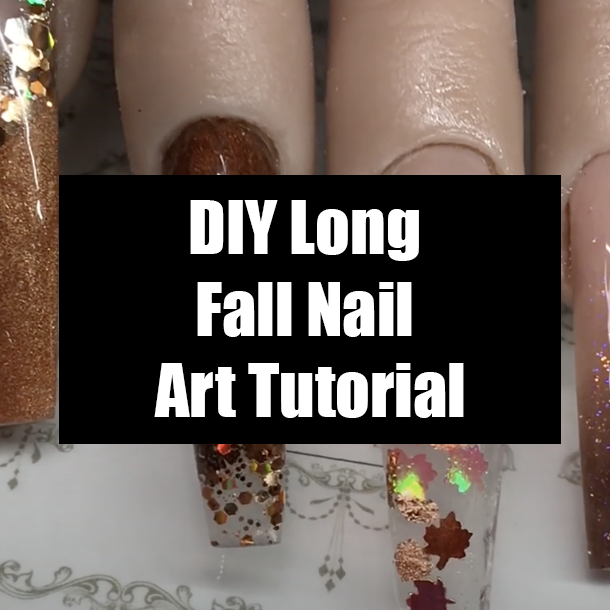 DIY Long Fall Nail Art Tutorial