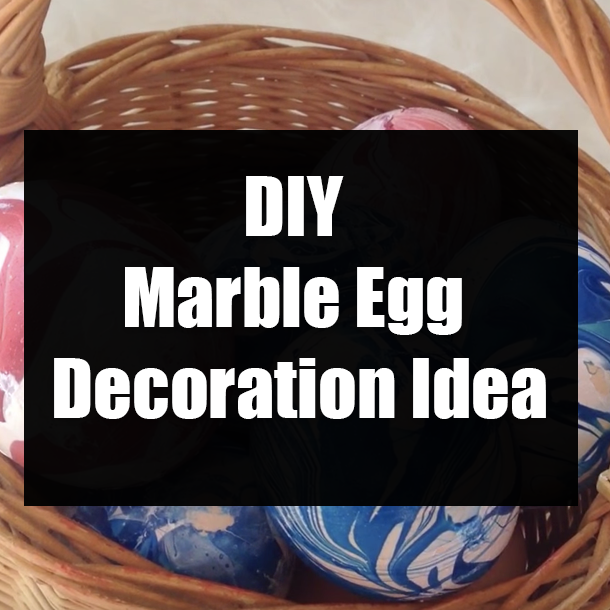 DIY Marble Egg Decoration Idea