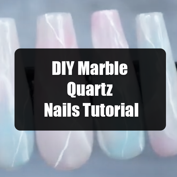 DIY Marble Quartz Nails Tutorial