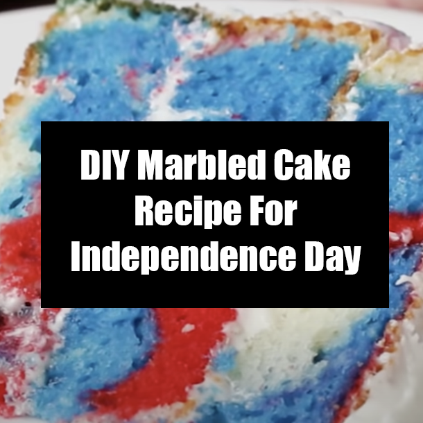 DIY Marbled Cake Recipe For Independence Day
