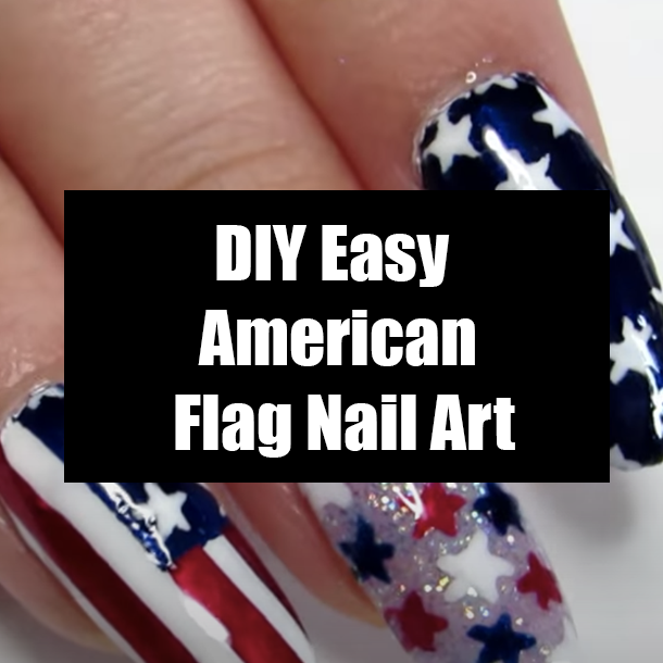 DIY Memorial Day Acrylic Nails Tutorial