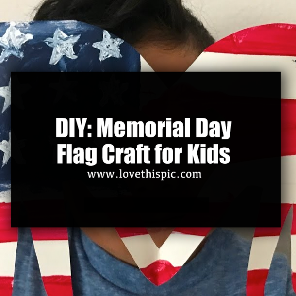 DIY: Memorial Day Flag Craft for Kids