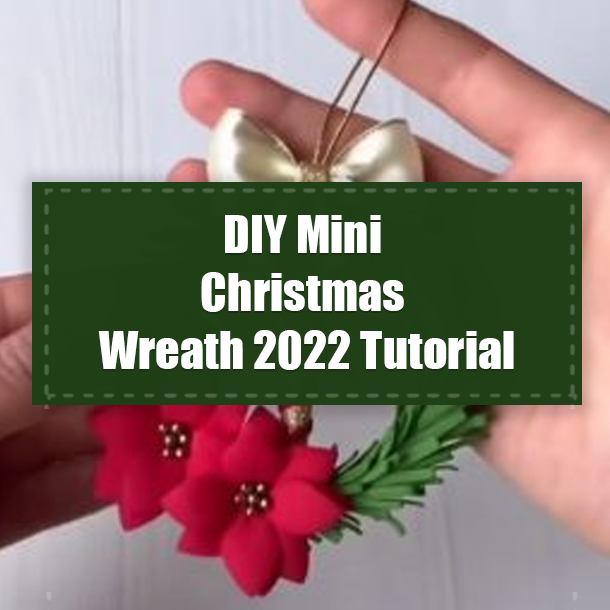 DIY Mini Christmas Wreath Tutorial