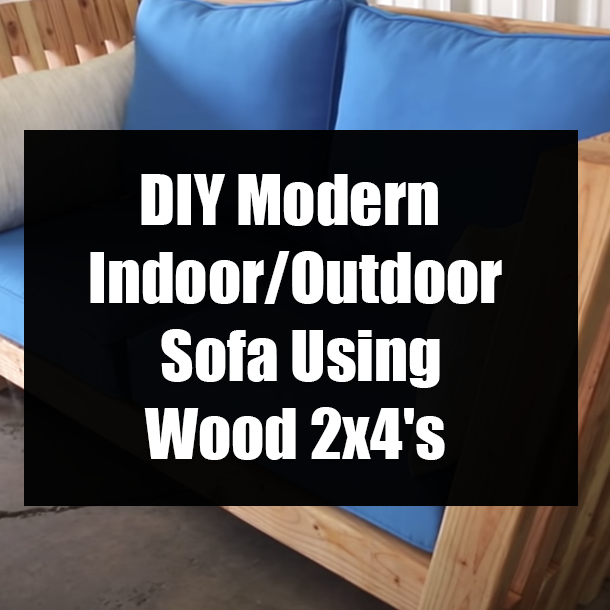 DIY Modern Indoor/Outdoor Sofa Using Wood 2x4's