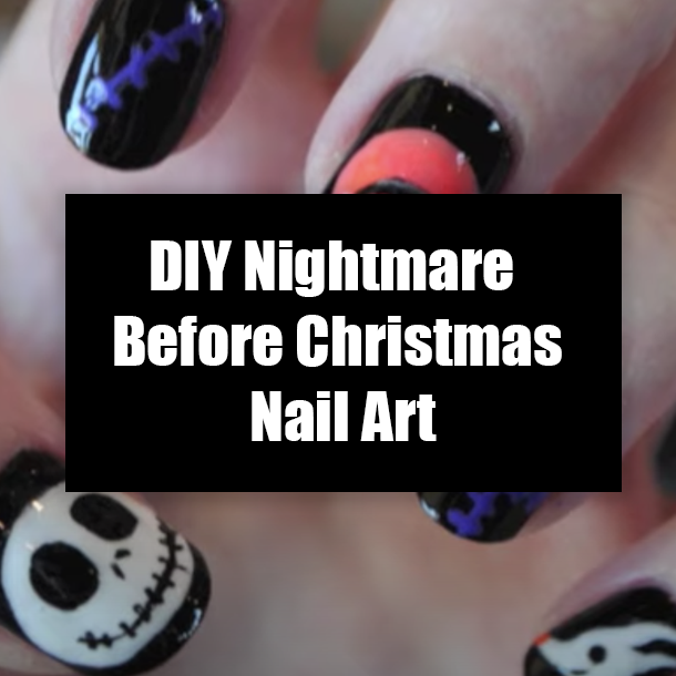 DIY Nightmare Before Christmas Nail Art