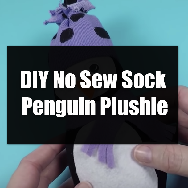 DIY No Sew Sock Penguin Plushie