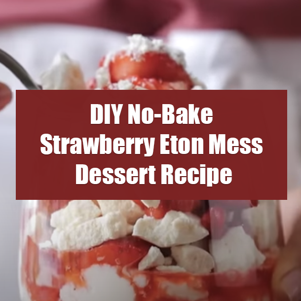 DIY No-Bake Strawberry Eton Mess Dessert Recipe