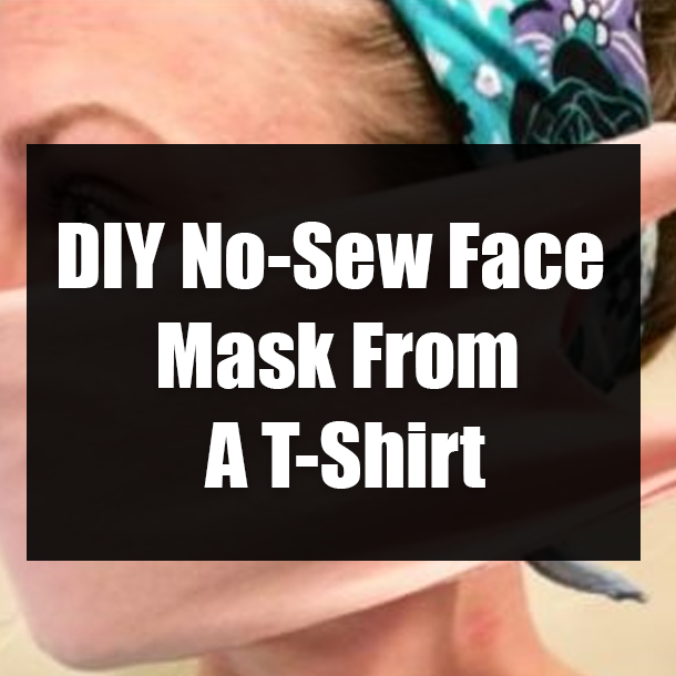 DIY No-Sew Face Mask From A T-Shirt
