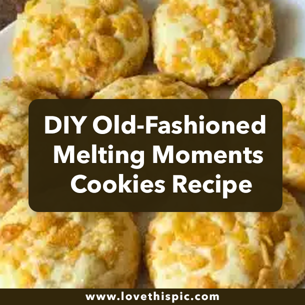 DIY Old-Fashioned Melting Moments Cookies Recipe